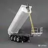 Semi-remorque benne LESU 3 essieux à roues larges avec levage hydraulique 1/14 - LESU LS-A0069