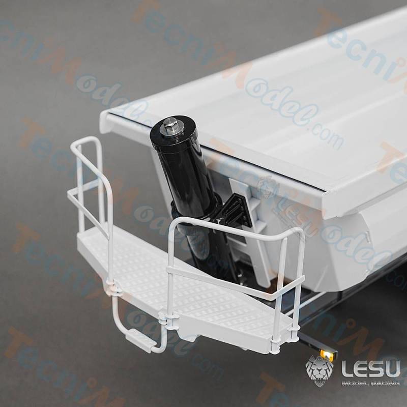 LESU 3-axle wide wheel tipper semi-trailer with hydraulic lift 1/14 - LESU LS-A0069