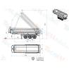 LESU 3-axle wide wheel tipper semi-trailer with hydraulic lift 1/14 - LESU LS-A0069