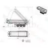 Semi-remorque benne LESU 3 essieux à roues larges avec levage hydraulique 1/14 - LESU LS-A0069
