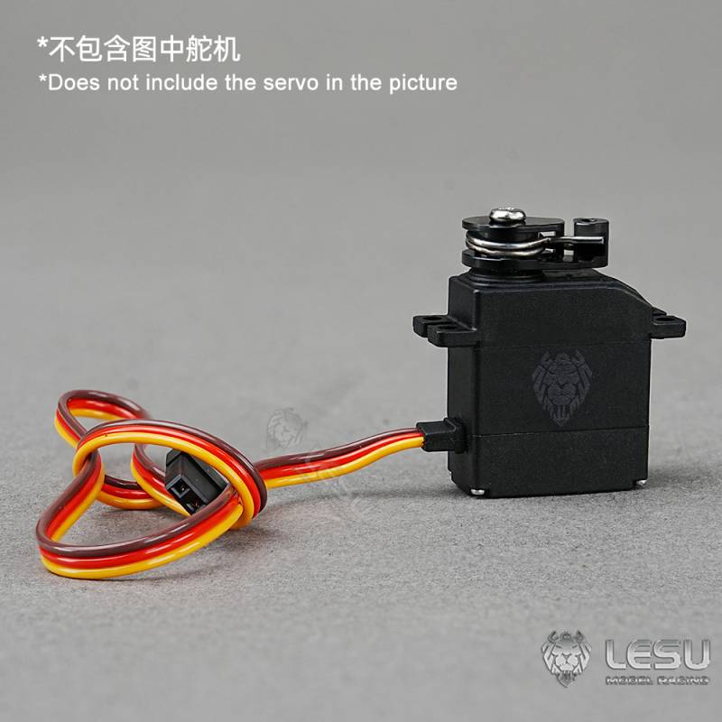 1 Palonnier sauve-servo pour servo Lesu 12G en aluminium anodisé noir - Lesu AN-0018