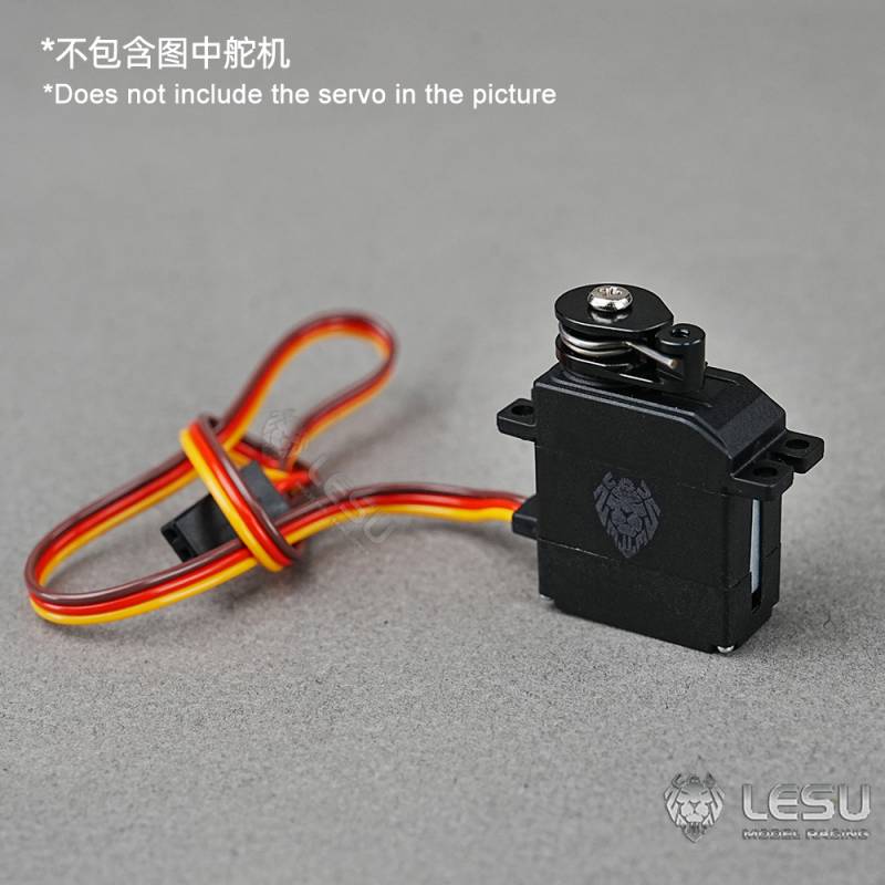 1 Palonnier sauve-servo pour servo Lesu 12G en aluminium anodisé noir - Lesu AN-0018