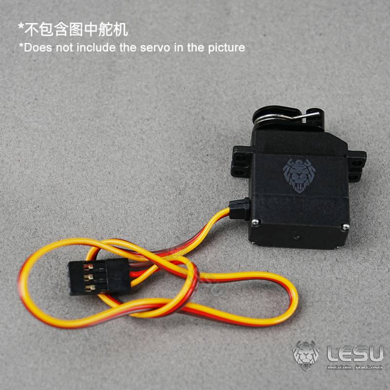 1 Palonnier sauve-servo pour servo Lesu 12G en aluminium anodisé noir - Lesu AN-0018