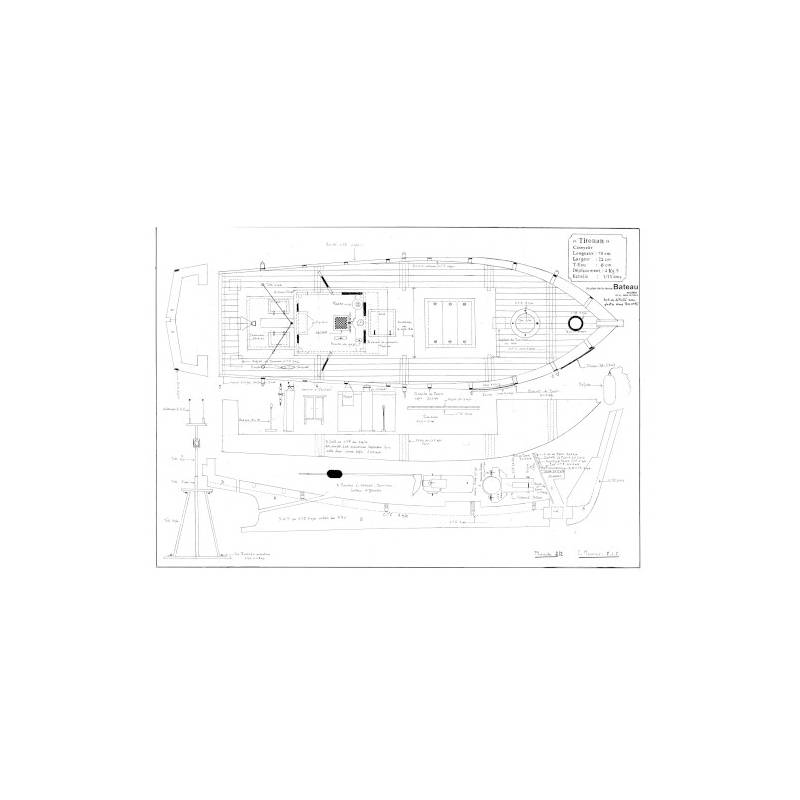 "Titouan" fish trap boat 1/15 MRB Blue Print