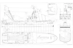 Plan MRB Chalutier Sainte Anne 1/50