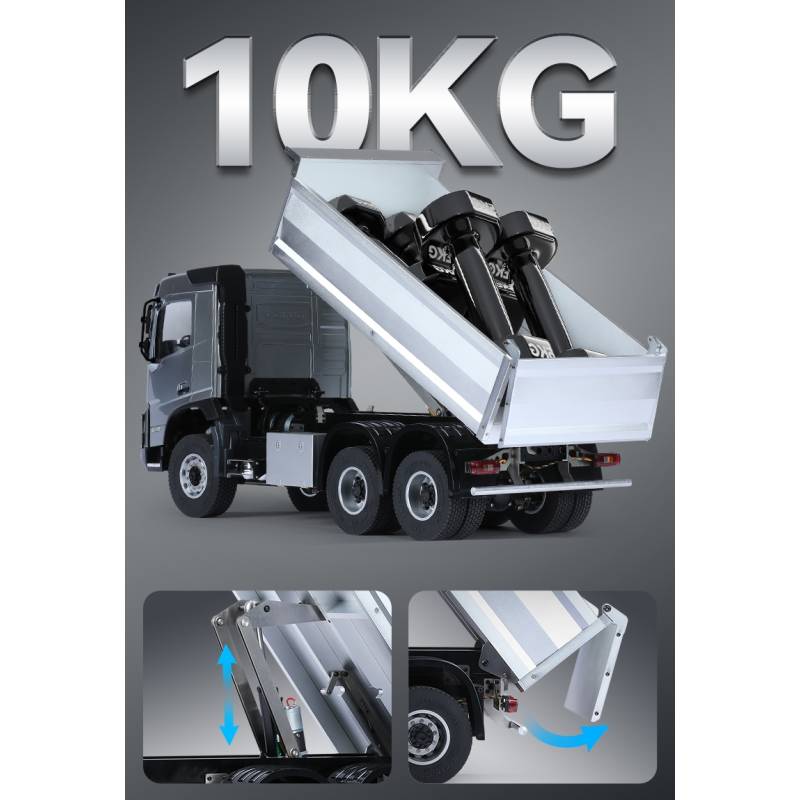 Volvo FMX 6x4 porteur benne électrique RTR 1/14