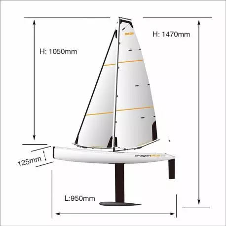 Voilier Joysway Dragon Flite 95 v3 - JOYSWAY DF95 8811V3