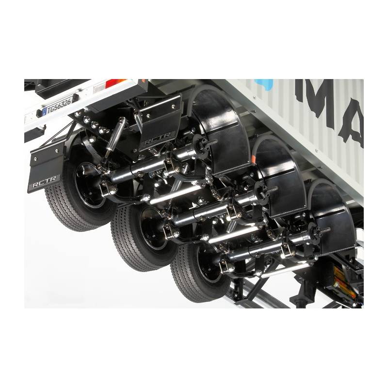 Semi-remorque porte-conteneur 40 pieds "On-time" Kingdom Lines (OKL) 1/14 Tamiya - Tamiya 56377