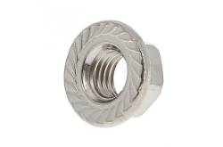 Sachet de 25 écrous à embase crantée M3 Inox A4 DIN 6923