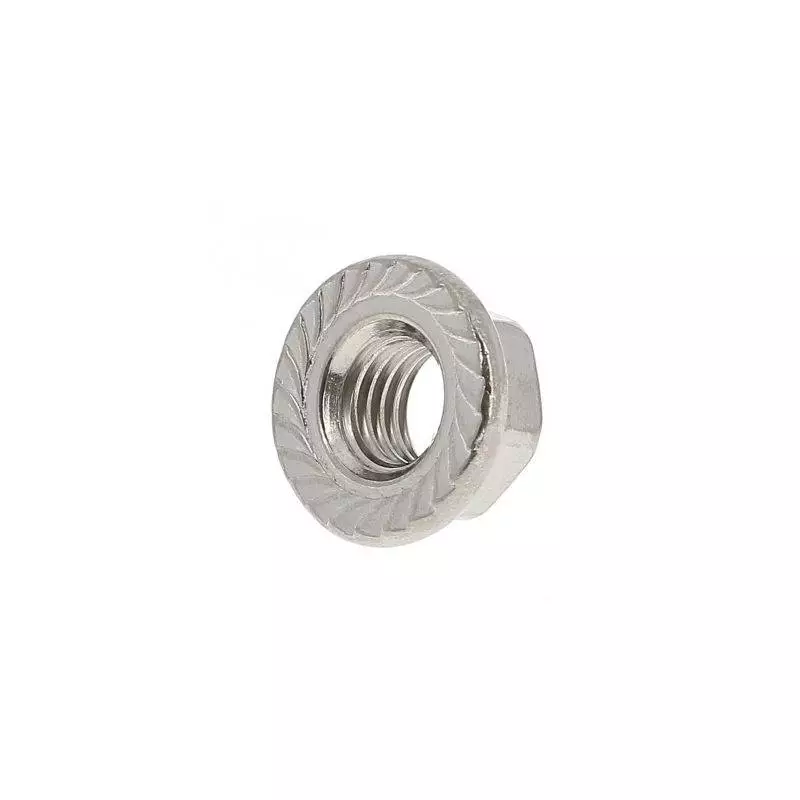 Bag of 25 serrated flange nuts M3 Stainless steel A4 DIN 6923