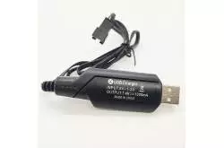 USB charger with SM3P plug (black plug) for HUINA 1592/1593/1575