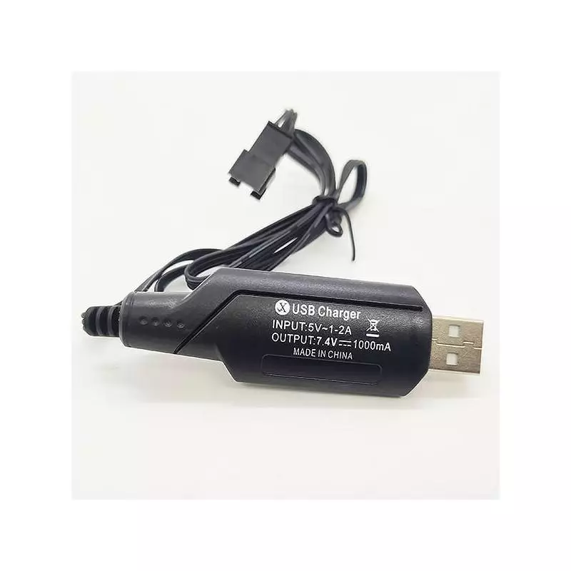 USB charger with SM3P plug (black plug) for HUINA 1592/1593/1575