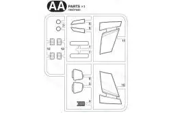 Grappe AA de Volvo FH16 4x2 56375 TAMIYA (Vitres phares)