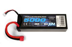 1 Accu Li-PO 2S 7.4V 50C 5000mAh hull rigid - T2M