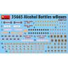 Lot de 12 caisses d'alcool en bouteille à l'échelle 1/35 -MINIART 35665