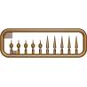 Set of 12 1/35 scale bottled alcohol cases -MINIART 35665