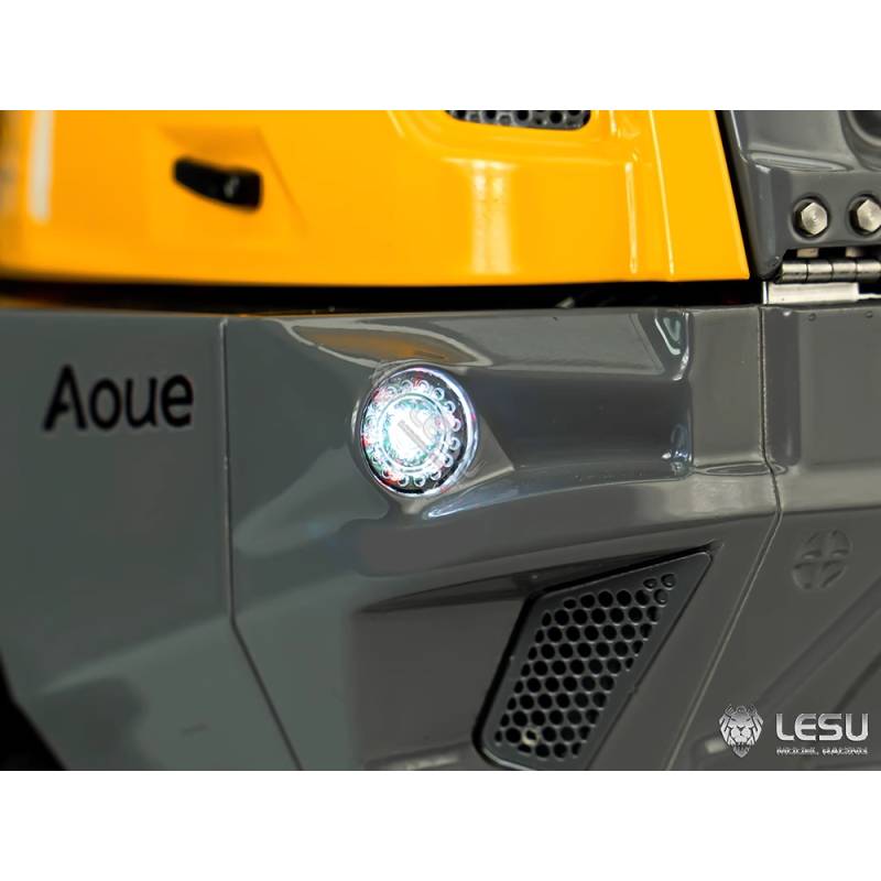 Pair of Ø9mm round tail lights for small RC vehicles 1/14 - 1/16 - Lesu S-1314