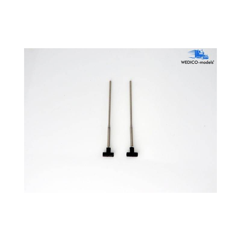 2 Dummy antennas for American truck mirrors 1/14 - 1/16 - Wedico 439