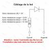 Lot de 5 leds blanches avec résistances (3V à 14V) - Aero-Naut 567751