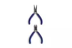 Lot de 2 pinces, une pince coupante et une pince à bec conique