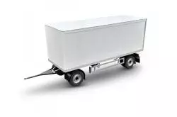2-axle van body trailer 1/14 by Carson - CARSON 500907731