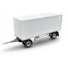 2-axle van body trailer 1/14 by Carson - CARSON 500907731