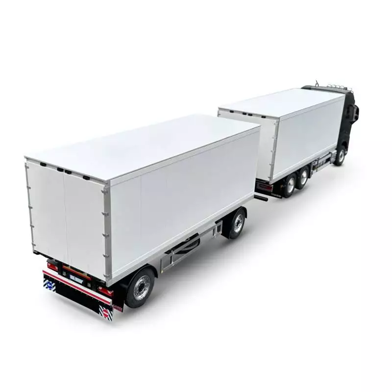 Carrosserie fourgon pour camion RC porteur 3 essieux Volvo 56360 Tamiya 1/14 - CARSON 500907732