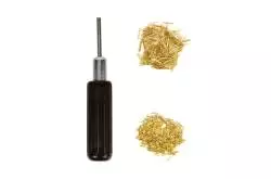 Cloueuse magnétique et assortiment de clous en laiton Ø0.7mm