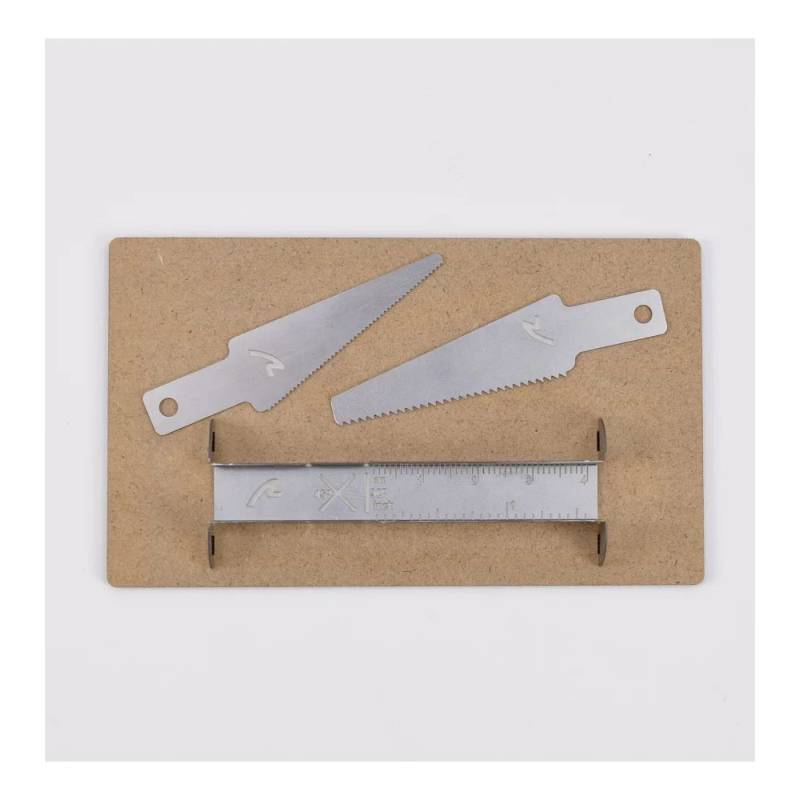 Micro mitre box with precision saws