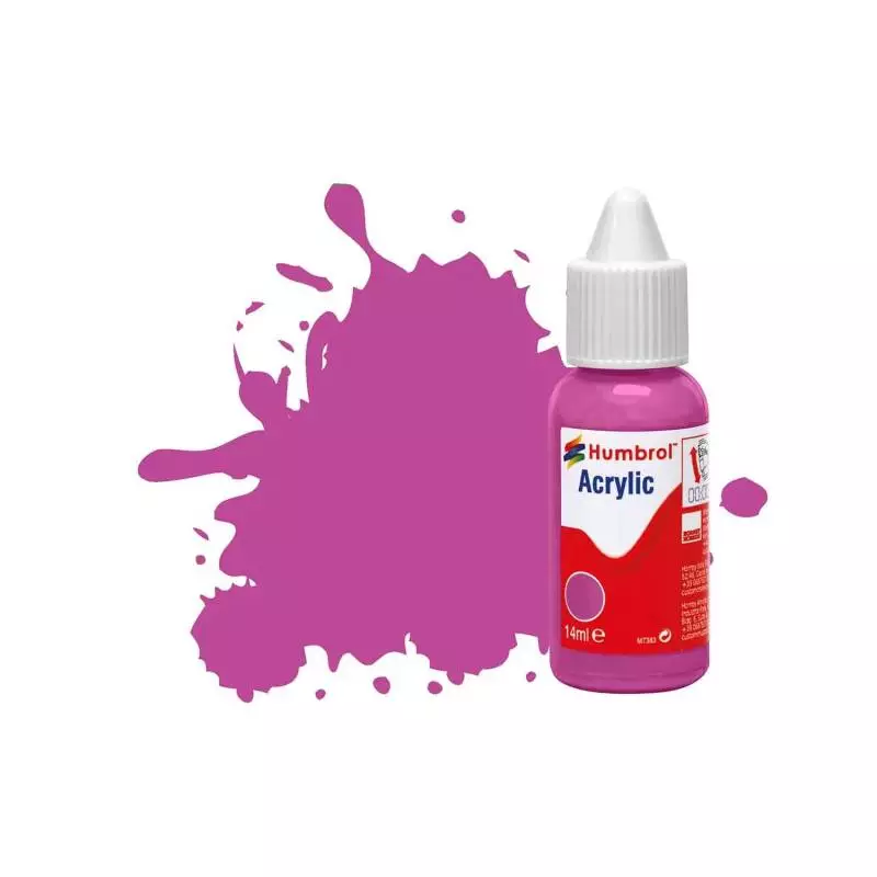 Peinture maquette Acrylique - Humbrol No 58 Magenta Mat 14ml
