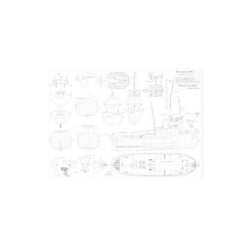 MRB Blueprint of French Tugboat "Saint Gilles" 1/45
MRB-PL-2167