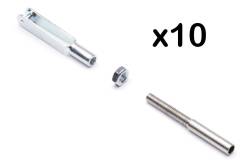 10 Chapes métal M2 avec embouts à souder - KAVAN KAV0011/10