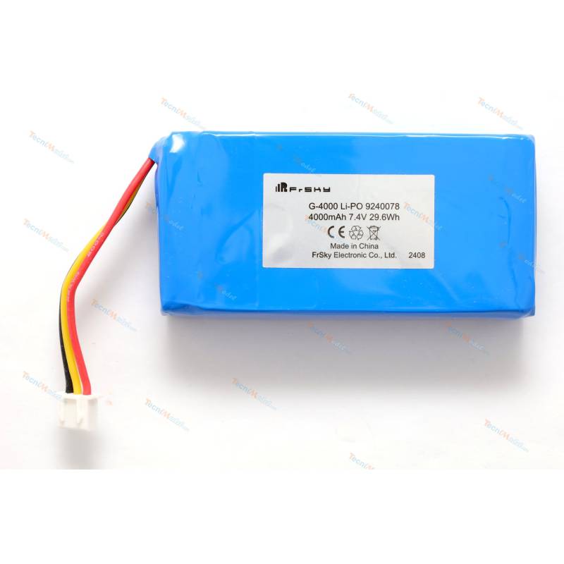 Batterie Lipo 7.4V 4000mAh pour radios FrSky X18 - X20 - XE