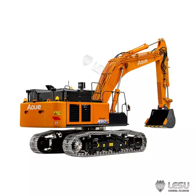 Pelleteuse hydraulique LESU RC Aoue ZX490 1/14 en kit à monter et à peindre - LESU BA-B0026-KIT