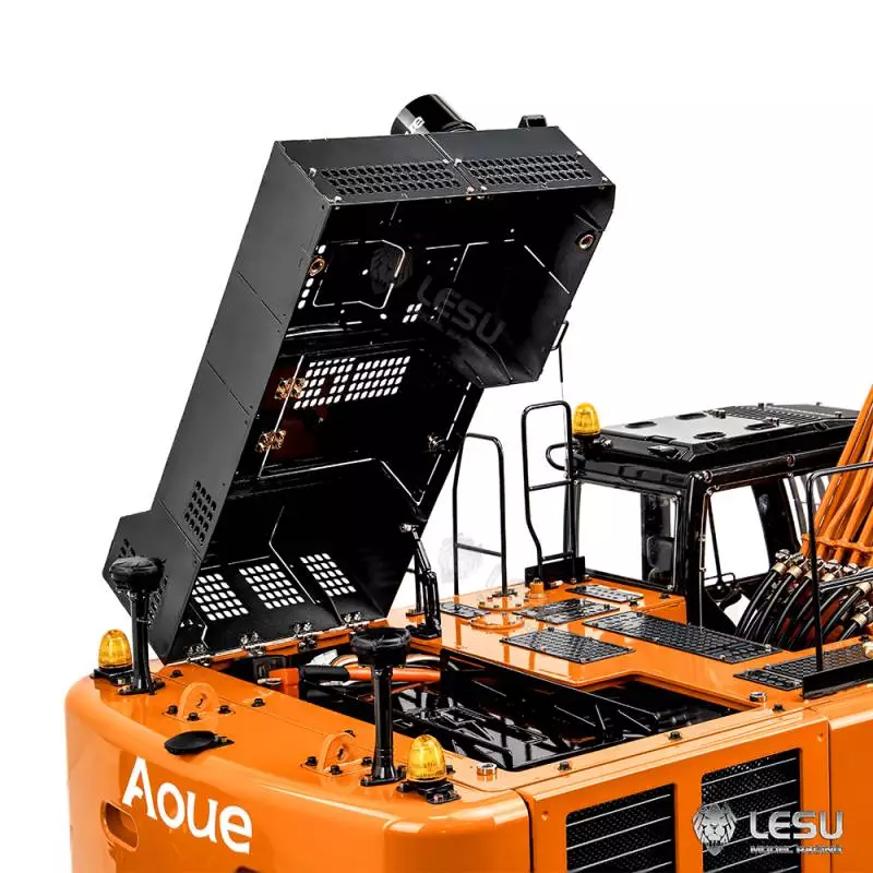 Pelleteuse hydraulique LESU RC Aoue ZX490 1/14 en kit à monter et à peindre - LESU BA-B0026-KIT