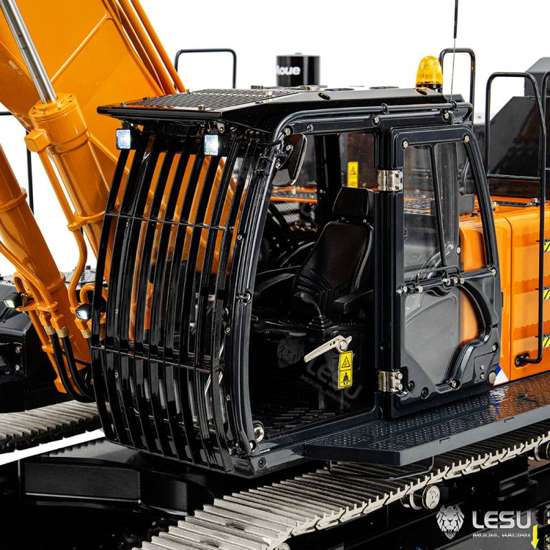 Hydraulic excavator LESU RC Aoue ZX490 1/14 in kit to assemble and paint - LESU BA-B0026-KIT