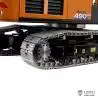 Hydraulic excavator LESU RC Aoue ZX490 1/14 in kit to assemble and paint - LESU BA-B0026-KIT