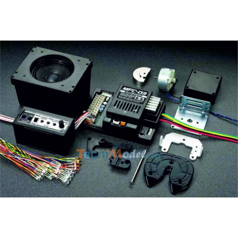Pack Complet Mercedes Actros 6x4 3363 1/14 Tamiya 56354 avec module lumières et sons
