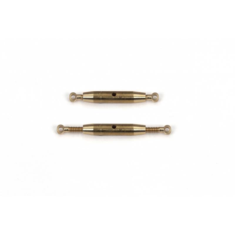 2 Ridoirs laiton M1.4 7mm 2 embouts anneaux - AMATI 4900/17