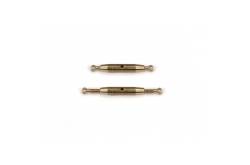 Pair of M2 21mm brass turnbuckles with 2 Eyes End