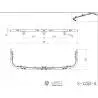 Lowbar avant avec leds blanches pour Scania 770 S 1/14 - LESU S-1252-A