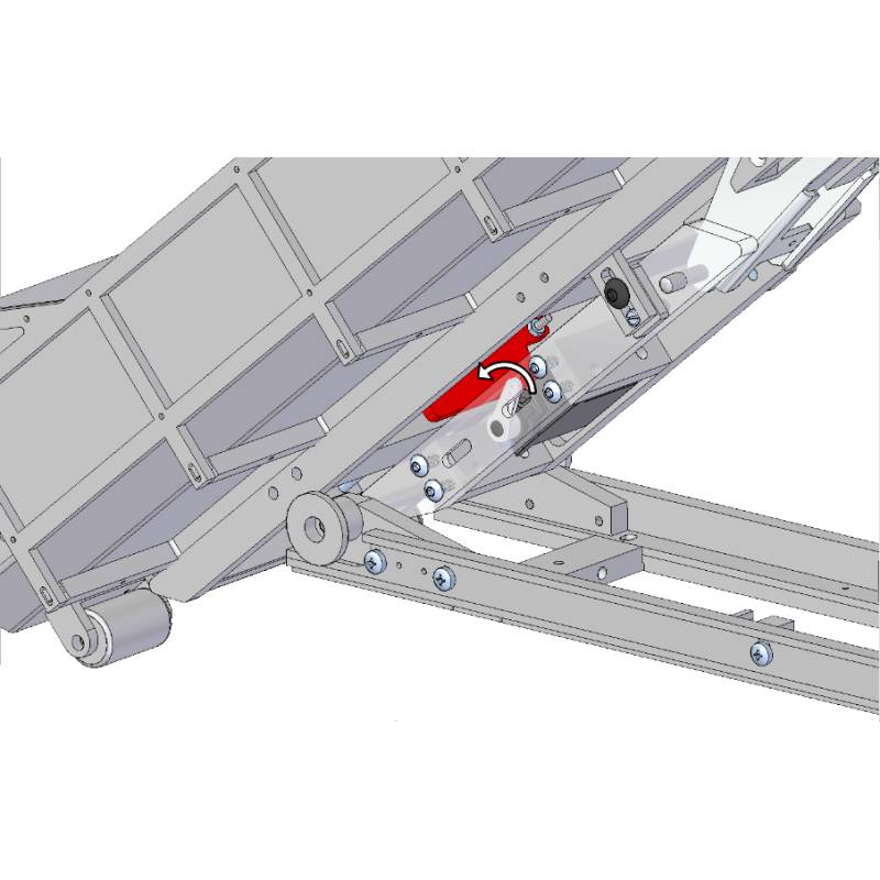 Tipper door opening system with servo for multi-bucket arm Leimbach 2024+ - Leimbach 09352