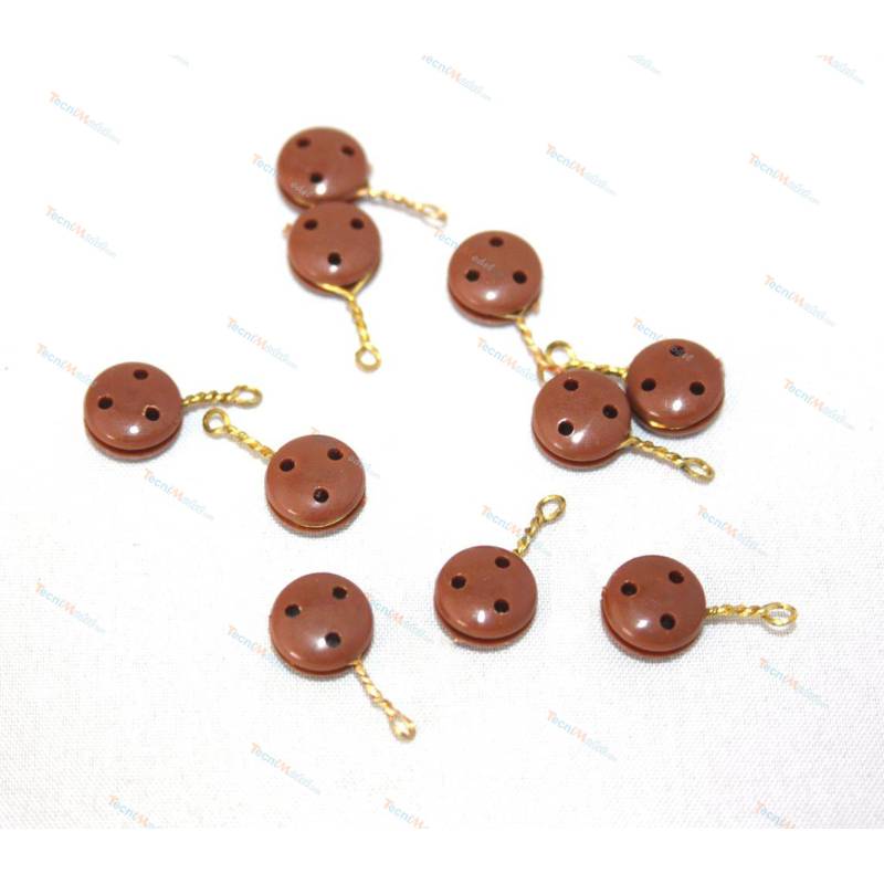 10 Caps De Mouton Ø5mm en plastique avec attache Aero-Naut 528155