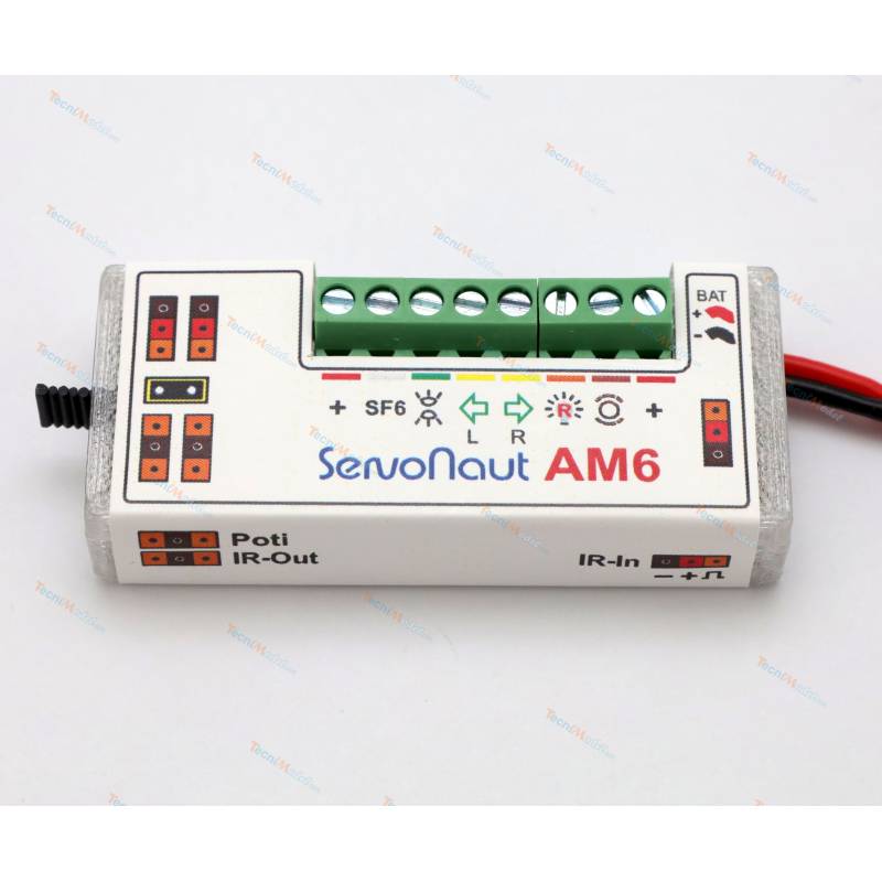 Récepteur infrarouge AM6 Servonaut avec gestion d'essieu(x) directionnel(s)