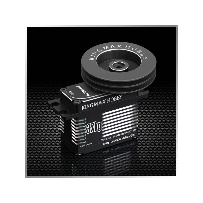 Servo treuil de voiles SW02BS 39kg.cm/8.4v 6 tours KingMax