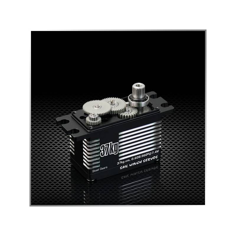 Sail winch servo SW02BS 8.4v 39kg.cm/8.4v 6 turns KingMax