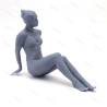 1 Figurine de baigneuse assise jambes tendues 1/20