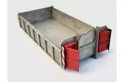 Low body dump with boxes for electric hookloader arm Scale Parts 1/14 - SCALE-PARTS SP-02-01-007