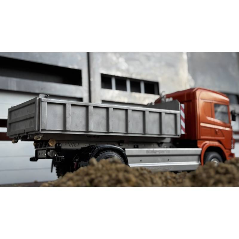 Low body dump with boxes for electric hookloader arm Scale Parts 1/14 - SCALE-PARTS SP-02-01-007