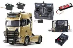 Tamiya RC Truck Scania 770 S V8 4x2 1/14 56379 with lights and sounds (Complete Pack)